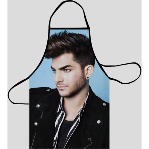 Adam Lambert Apron Grill Kitchen Chef Apron Professional for BBQ, Baking, Cooking for Men Women 68X95cm and 50X75cm