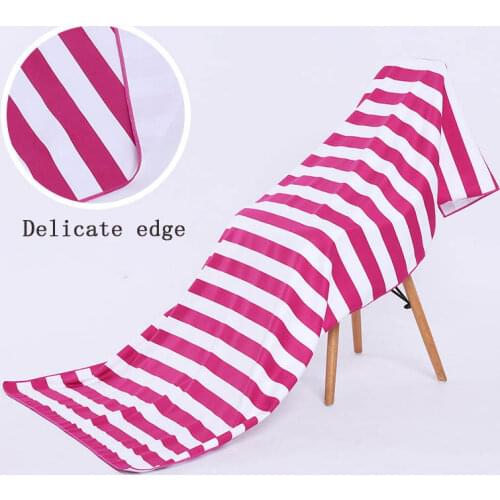 Striped Summer Beach Chair Towels Thin Bath Swim Towel Travel Camping Sunscreen Exercise GYM Shawl 80x160CM