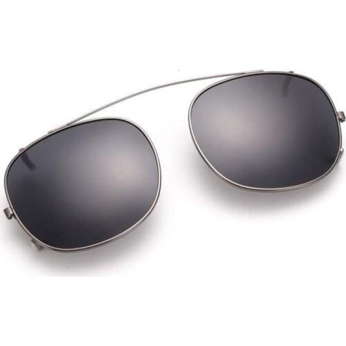 Polarized Clip on Sunglasses Men Women Clips Driving Sun Glasses Vintage Square Sunglass Car Driver Goggles Anti-UVA UVB Black