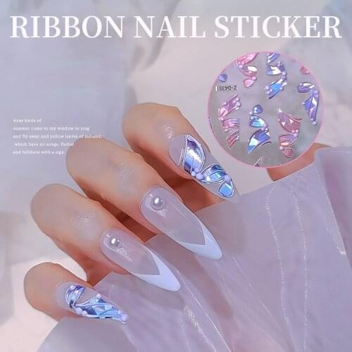 Nail Stickers Decals Self-adhesive Nail Tips Decorations Nails Art Supplies for DIY Nail Decoration DL