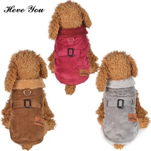 Heve You Clothes For Small Dogs Outfits For Dog Clothing Warm Pet Coats Jacket Pet Dog Clothes Puppy Chihuahua Clothes XS~XL