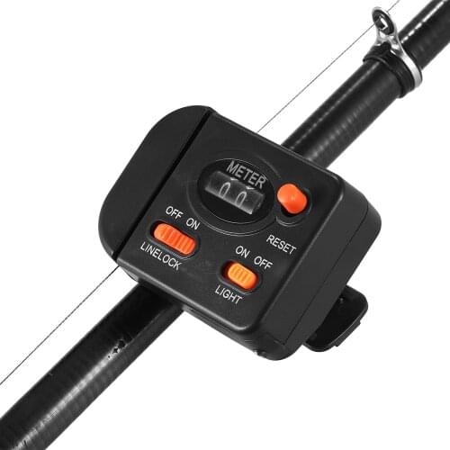 99.9M Fishing Line Counter Digital Display Fishing Line Finder Clip-on Fishing Line Depth Monitor De Pesca