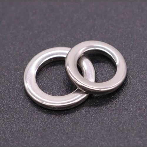 CASTFUN Steel Split Ring 50pcs/lot Diameter from 6.4 to 10.6mm Heavy Duty Fishing Ring Fishing Accessories