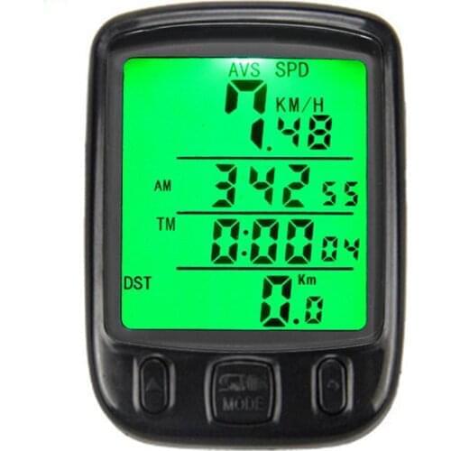 Bike Computer Waterproof Luminous Bicycle Speedometer Speed Meter dded light-controlled backlight function