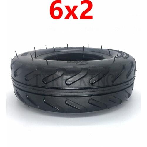 6X2 Inner Tube Outer Tire for Electric Scooter Wheel Chair Truck F0 Pneumatic Wheel Trolley Cart Air Wheel Bike Accessory