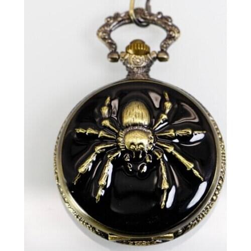 High Quality Antique Quartz Pocket Watches For Man Woman Clock Watch with Fob Chain Necklace for Children WP4008