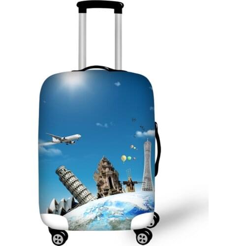 Luggage protector cover suitcases covers luggage cover accessory bag travel trolley case cover Travel Accessories Airplane Print