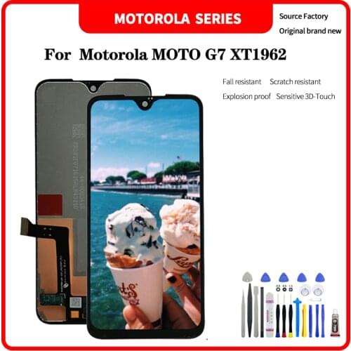 LCD For Motorola MOTO G7 XT1962 no frame Display Touch Screen Digitizer Assembly with tools