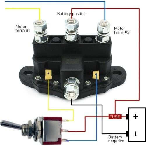 100% New Premium Quality 12 VOLT RELAY WINCH MOTOR REVERSING SOLENOID SWITCH