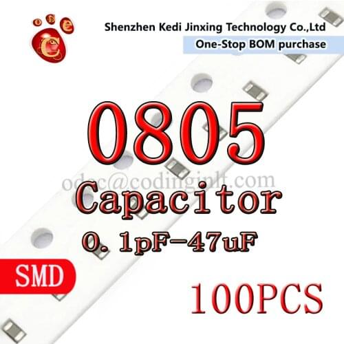 100PCS 0805 250V 390pF 470pF 560pF 680pF 820pF 1nF 1.2nF 1.5nF 1.8nF 2.2nF 2.7nF 3nF 3.3nF 3.9nF 4.7nF 5.6nF 6.8F 10nF 15nF 22nF