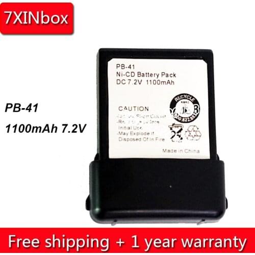 7XINbox 1100mAh 7.2V PB-41 Rechargeable NI-CD Battery For Kenwood TK2118 TK3118 Two-Way Radios Walkie Talkie