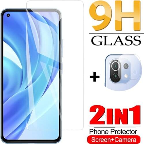 2-IN-1 For Xiaomi 11 Lite 4G 5G Screen + Camera Glass Screen Protector For xiaomi 11 lite mi11 lite screen Tempered Glass