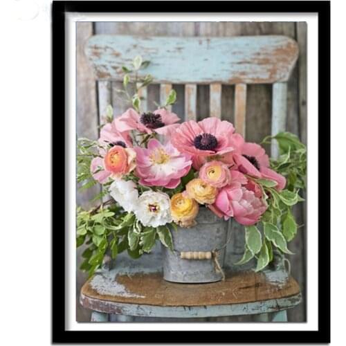 Diamond Embroidery Blooming Flower 2020 Diy Diamond Painting Full Square Picture of Rhinestones Diamond Mosaic Sticke