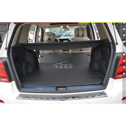 No Odor Customized Full Covered Pu Leather Waterproof Cargo Rugs Non Slip Carpets Car Trunk Mats for Mercedes Benz GLK 260