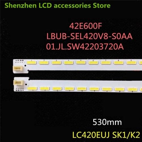 42E600F 42E610G 615G LC420EUJ SFK1K2 42 inch use aluminium 100%new 60LED 530MM LCD TV backlight bar left + right