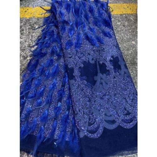 French lace fabric African embroidery tulle lace fabric 2021 high quality Nigeria lace fabric for party dress ZX4422