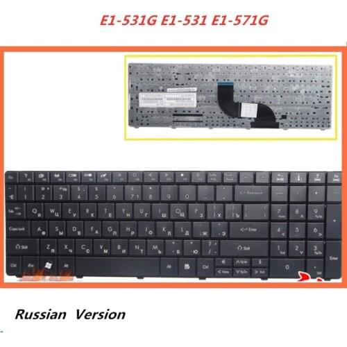 Laptop Russian Keyboard For ACER E1-531G E1-531 E1-571G Notebook Replacement layout Keyboard