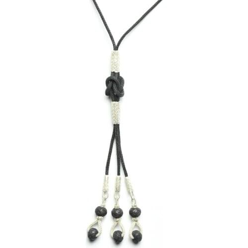 Love Knot Necklace Hand Woven Fine Silver Chain Nautical Authentic Wedding Jewelry Anniversary Gift For Each Kazaziye