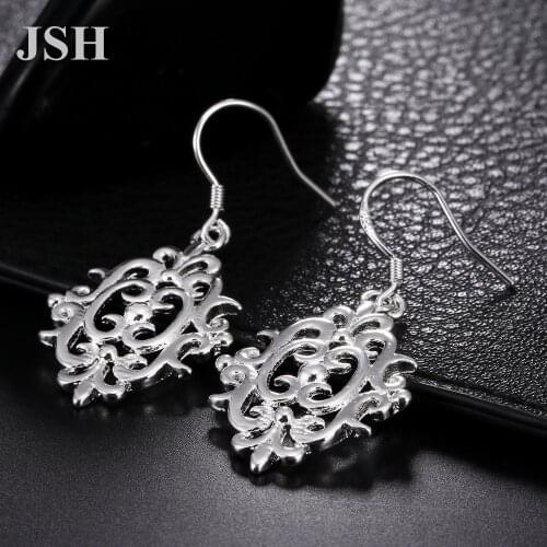 Wholesale , Retro Lady women silver color earrings party charms wedding nice cute lovely Bohemia fashion classic jewelry LE046