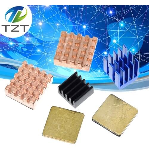 Raspberry Pi 3 4 B Heat Sink Copper Aluminum Heatsink Radiator Cooler Kit for Raspberry Pi 3B+ Plus 2 4 model b