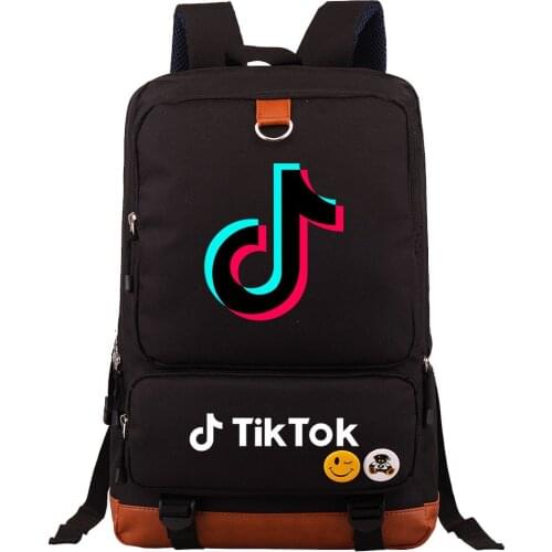Tik Tok Backpack Canvas Backpack Boys Mochila Escolar Girls Laptop Backpack TIK TOK School Bags Backpack For teens