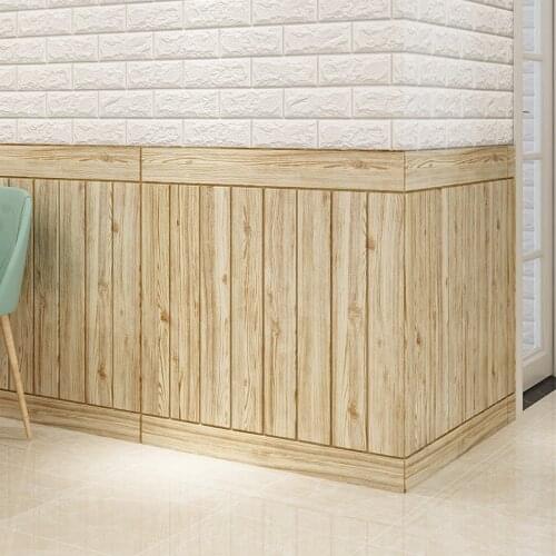 Self Adhesive Waterproof Wood Grain Wallpapers 3D Tv Background Living Room Wallpaper Mural Bedroom Decorative Wall Sticker