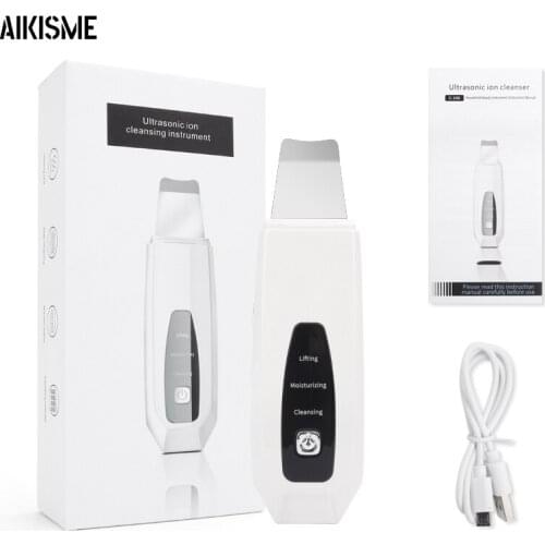 EMS Ultrasonic Skin Scrubber Skin Shoveling Machine Blackhead Removal Pore Cleansing Peeling Face Lift Exfoliating Face Care