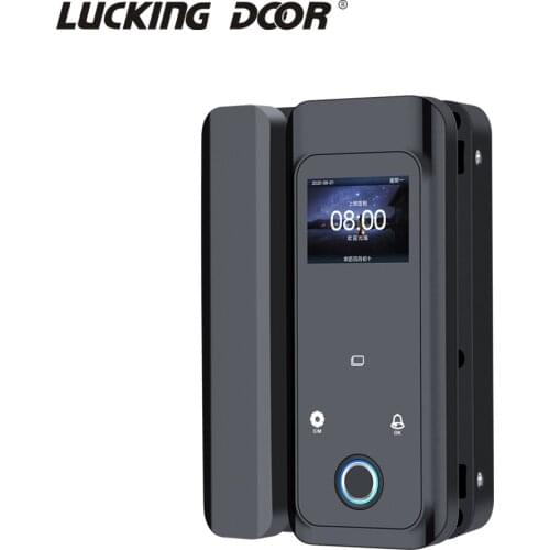 RFID Lock for Office Glass Door RFID CARD LOCK Smart Door Lock black fingerprint lock single and double door open 2000 Users