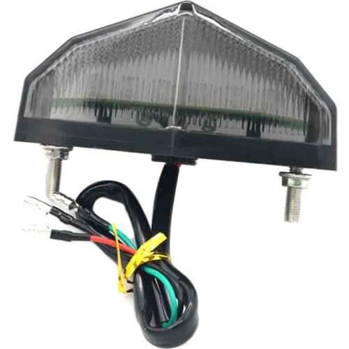 Universal Tail Brake Lights 15 LED Tail Light License Plate Light Super Bright Rear Lamp Taillight Motorcycle For Honda Suzuki