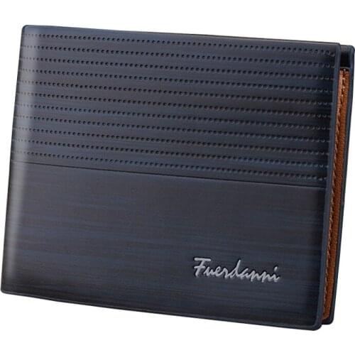 Vintage PU Leather Mens Wallet Premium Product Real Cowhide Wallets for Man Short Black Walet Portefeuille Homme Short Purses