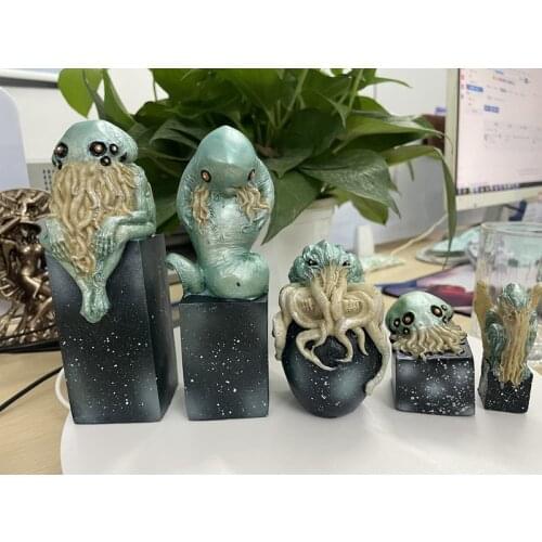 [VIP] 5pcs/set Movie Cthulhu Thinker Garage Resin Figure statue Model home Room Desk Decoration Gifts for Kids toy