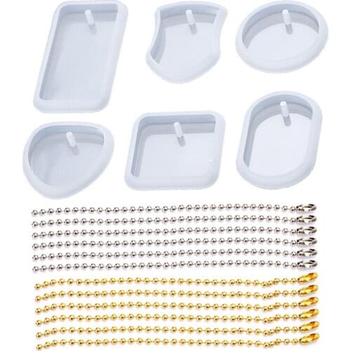 Hanging Listed Epoxy Resin Mold Pendant Silicone Mould DIY Crafts Jewelry Mold T21F