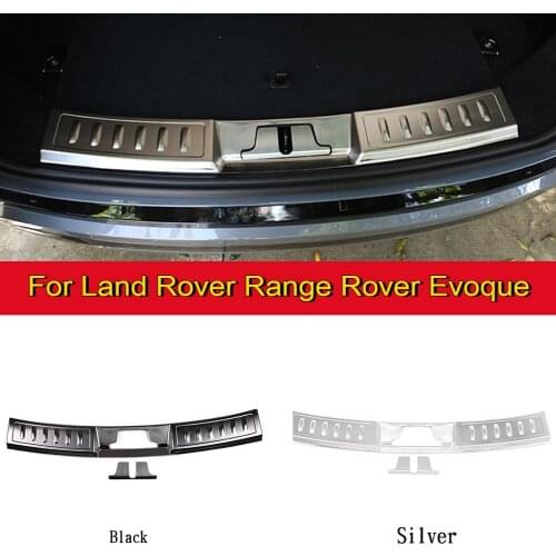 For Range Rover Range Rover Evoque L551 2019 2020 Stainless Steel Black/Silver Rear Bumper Plate Protect Cover Car Accessories
