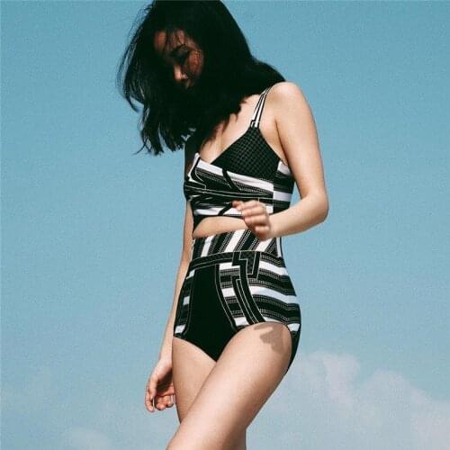 Swimwear Woman Girl Swimsuit Tankini Women Two Pieces Bathing Suit Girls For Swim Wear Bikini New Black Sexy 2019 Polyester