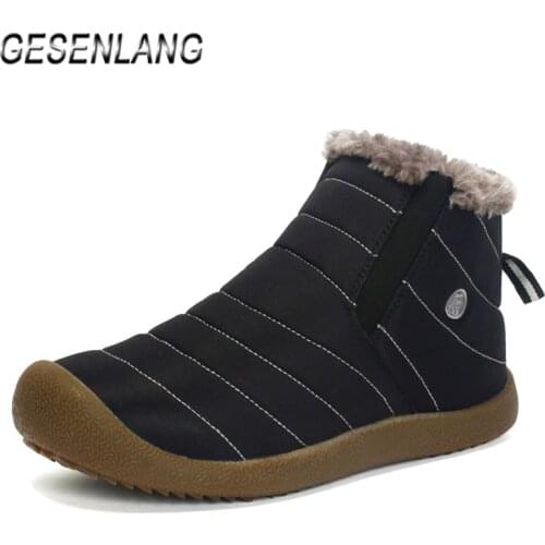 Winter Mens Big Size Hiking Shoes Water Resistant Outdoor Sports Sneakers Plus Fur Comfortable Warm Non-Slip Snow Walking Boots