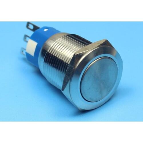 19mm 5A 250V 3 Pin Latching Push Button Switch