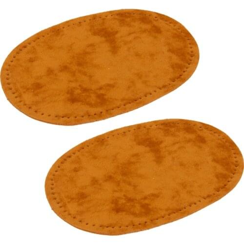 3 Pairs 3 Colors Suede Sew On Patches Repair Elbow Knee for Jeans Pants Clothing Decoration