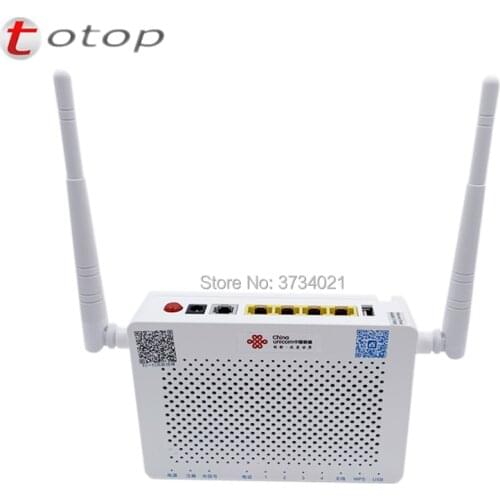 Free Shipping 2020 New ZTE GPON ONU F663NV3a 1GE+3FE+1Voice+1USB+WIFI 2.4G FTTH Fiber Modem, English Firmware ftth ont modem