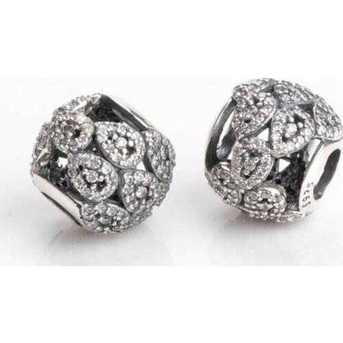 Authentic 925 Sterling Silver Beads New Style Leaf Laminated Fashion Beads Fit Original Pandora Bracelet For Women Diy Jewelry