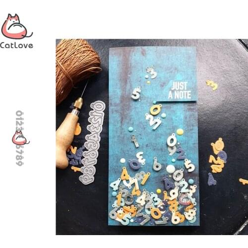 Catlove Number pendant Metal Cutting Dies Scrapbooking Mold Stencil Die Cuts Card Making DIY Craft Embossing New Dies For 2020