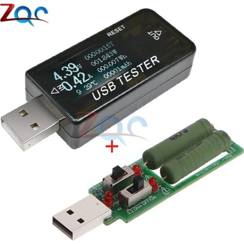 8 in1 QC2.0 QC3.0 DC 4-30v Electrical Bank Power USB Capacity Voltage Tester Current Meter Monitor Digital Voltmeter Ammeter