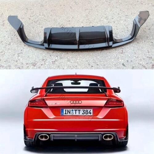 Carbon Fiber Rear Bumper Diffuser Lip Spoiler for Audi TT MK3 Standard 2015 2016 2017 2018 Rear Diffuser