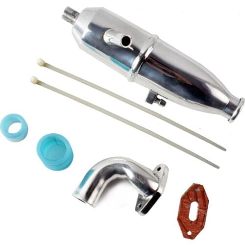 HSP Remote Control Cars Aluminum Alloy Exhaust Pipe 102009 (02124 ) RC Car Upgrade Parts Fit 1/10 Scale Models 94102 SONIC