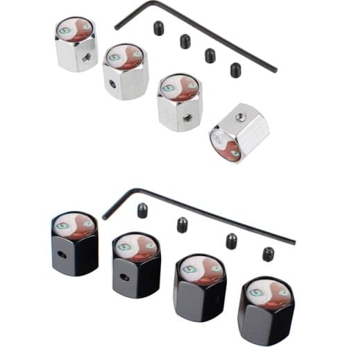 Valve Caps for Changan Cx70 Citroen Ds4 Alpina Toyota Corolla Yamaha Skoda Fabia Antitheft Tire Valve Caps Car Styling