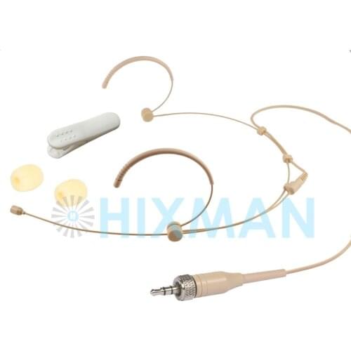 HIXMAN 4019-SR Omnidirectional Headset Headworn condenser Microphone For Sennheiser G1 G2 G3 Sereies Wireless System 3.5mm Plug