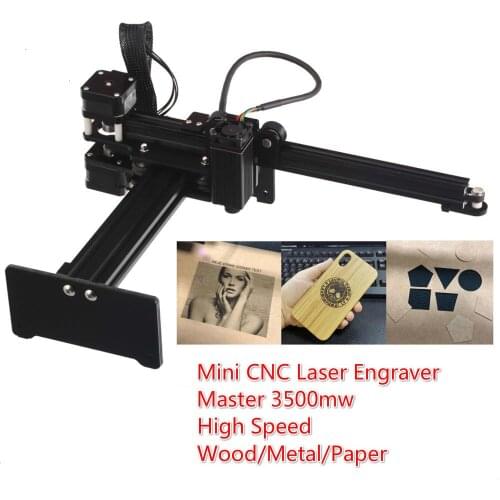 Hot Sale Master 3500mw High Speed Mini CNC Laser Engraver Engraving Machine For Metal /Wood Router/Paper Cutter/Desktop Cutter