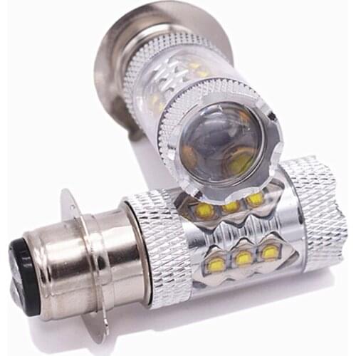 2PCS Motorcycle Headlight P15D H6M H6 80W 16SMD LED Super Bright High-power Motorcycle Brake Turn Signal Lamp Reversing Bulbs