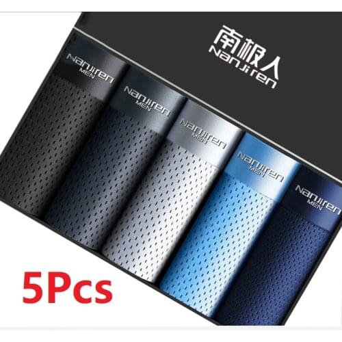 MenS Boxer Underwear Summer Breathable Mesh Shorts MenS Brand Underwear Sexy Ice Silk Boxer Shorts Plus Size MenS Underwear