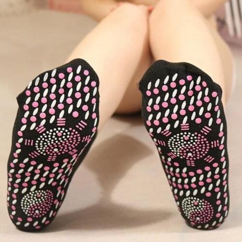 5 Pairs/lot Tourmaline Self-heating Comfortable Cotton Socks Feet Warm Thickening Sock Foot Therapy Massage Sock Ankle Care