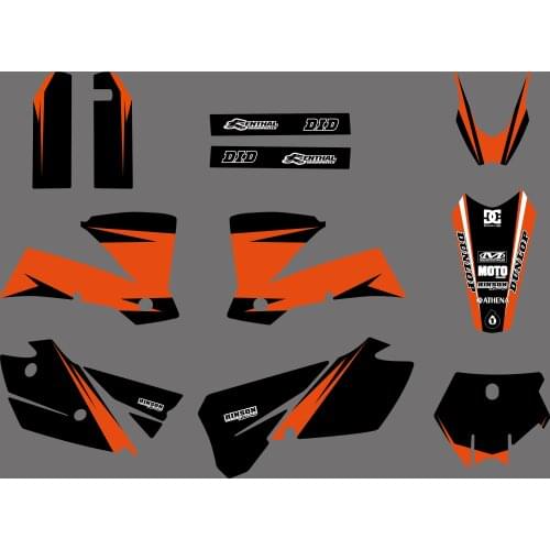 New Team Graphics Decals Stickers Matching Backgrounds For KTM 125 200 250 300 450 525 SX 2003-2004 (Except SX125 2003)
